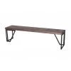 Shelly 72 in. x 15 in, Natural/Black Wood Bench without Storage by HomeRoots