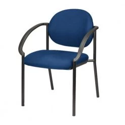 Zabrina Navy Fabric Guest Chair by HomeRoots