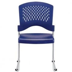 Zabrina Navy Plastic Guest Chair by HomeRoots