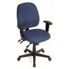 Zabrina Navy Tilt Tension Control Fabric Chair by HomeRoots
