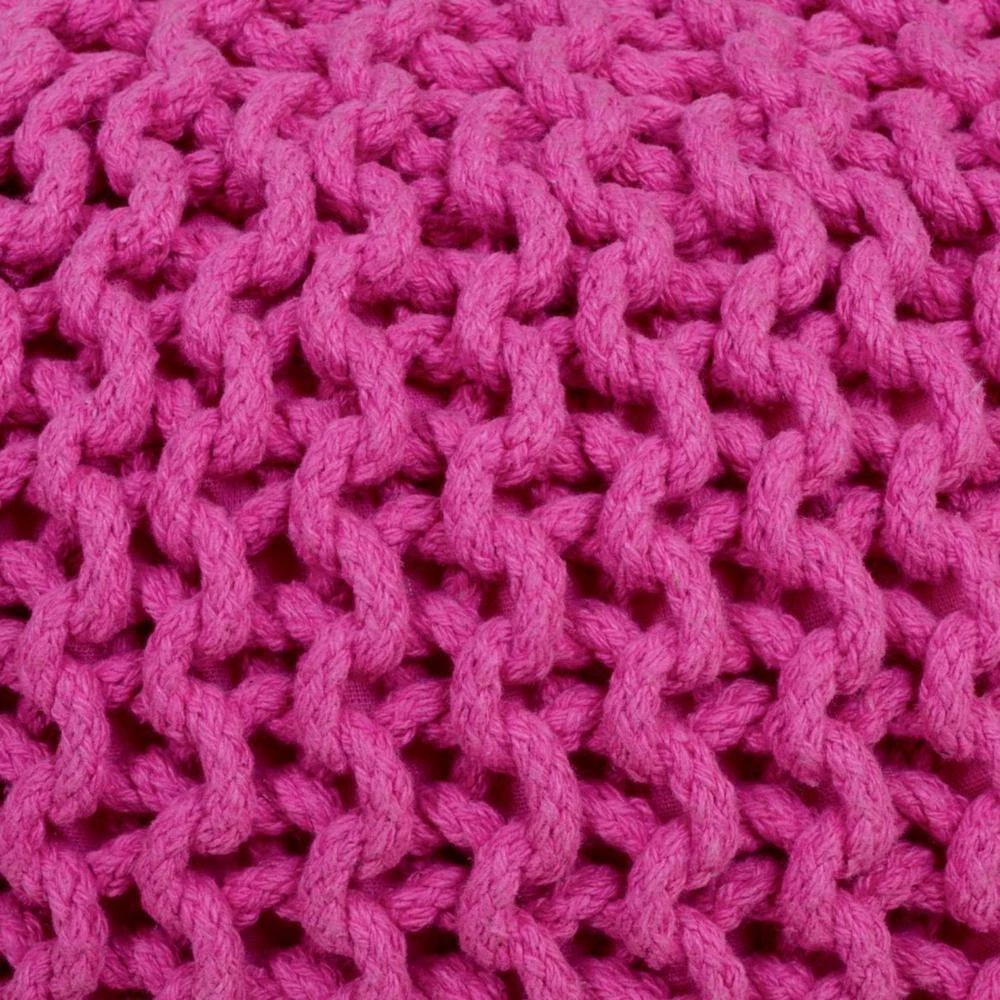 Bernadette Pink Upholstered Accent Ottoman by HomeRoots 4 Bernadette Pink Upholstered Accent Ottoman by HomeRoots - Image 4