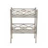 Mariana Silver Bar Cart With Shelves by HomeRoots