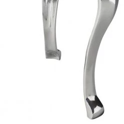 Bernadette 20.5 in. Silver Backless Metal Short (16-23 in.) Bar Stool by HomeRoots -HomeRoots Sales silver homeroots bar stools 2000389175 c3 1000