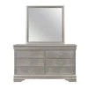 Charlie 6-Drawers Silver Dresser (33.5 in. H x 16 in. W x 58 in. D) by HomeRoots