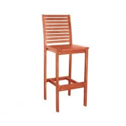 Julia 49 in. Tan High Back Wood Extra Tall 34-40 in. Bar Stool with Wood Seat by HomeRoots -HomeRoots Sales tan homeroots bar stools 2000389985 31 1000