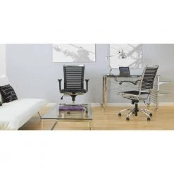 Amelia 48 in. Clear/Chrome Large Rectangle Tempered Glass Coffee Table by HomeRoots 7 Amelia 48 in. Clear/Chrome Large Rectangle Tempered Glass Coffee Table by HomeRoots -HomeRoots Sales tempered glass homeroots coffee tables 370480 1f 1000