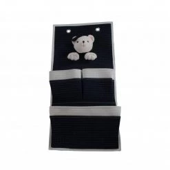 Dahlia Indoor White Blue Bear Hanger Wall Decor by HomeRoots