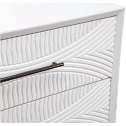 Bernadette 1-Drawer White Finish ( 26 in. H x 22 in. W x 16 in. D ) by HomeRoots -HomeRoots Sales white finish homeroots nightstands 2000399253 31 1000