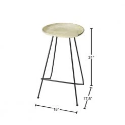 Amelia 31 in. H White Backless Metal/Wood Bar Height (28-33 in.) Bar Stool by HomeRoots 6 Amelia 31 in. H White Backless Metal/Wood Bar Height (28-33 in.) Bar Stool by HomeRoots -HomeRoots Sales white homeroots bar stools 2000389038 40 1000
