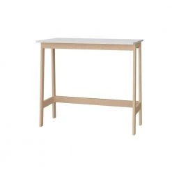 Amelia 35.43 in. Rectangular White MDF Computer Desk by HomeRoots -HomeRoots Sales white homeroots computer desks 2000389025 77 1000