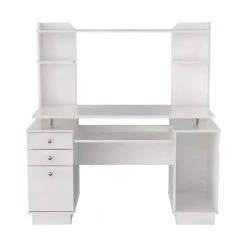 Charlie 48.39 in. H Rectangle White Wood Computer Desk by HomeRoots