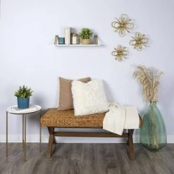 Victoria 15.75 in White Wood End Side Table by HomeRoots -HomeRoots Sales white homeroots end side tables 2000389321 c3 1000